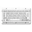 自动化终端机金属PC键盘D-8601防尘防水IP65防暴嵌入式不锈钢工业键盘