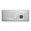 自助终端机金属PC键盘D-8605T键盘鼠标一体防尘防水键盘防暴键盘嵌入式不锈钢工业键盘