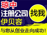 琼中公司注册工厂个体代办营业执照赠入驻分销商城网站建设标注册公司琼中