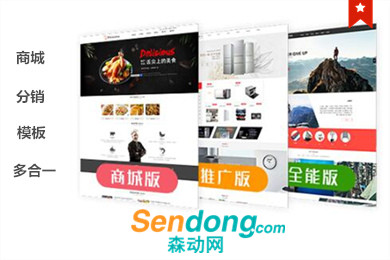 【商城网站特惠:买2年送1年】【高性价比 多合一电商网站】【分销商城】【网站建设】【模板建站】PC+手机+微信公众号