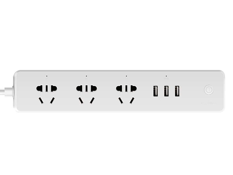 鸿雁智能排插(3+3USB 智+版)