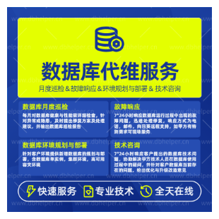 数据库安全代维 日常运维 容灾热备 故障处理 性能优化 月度巡检 包年签约维护服务-logo