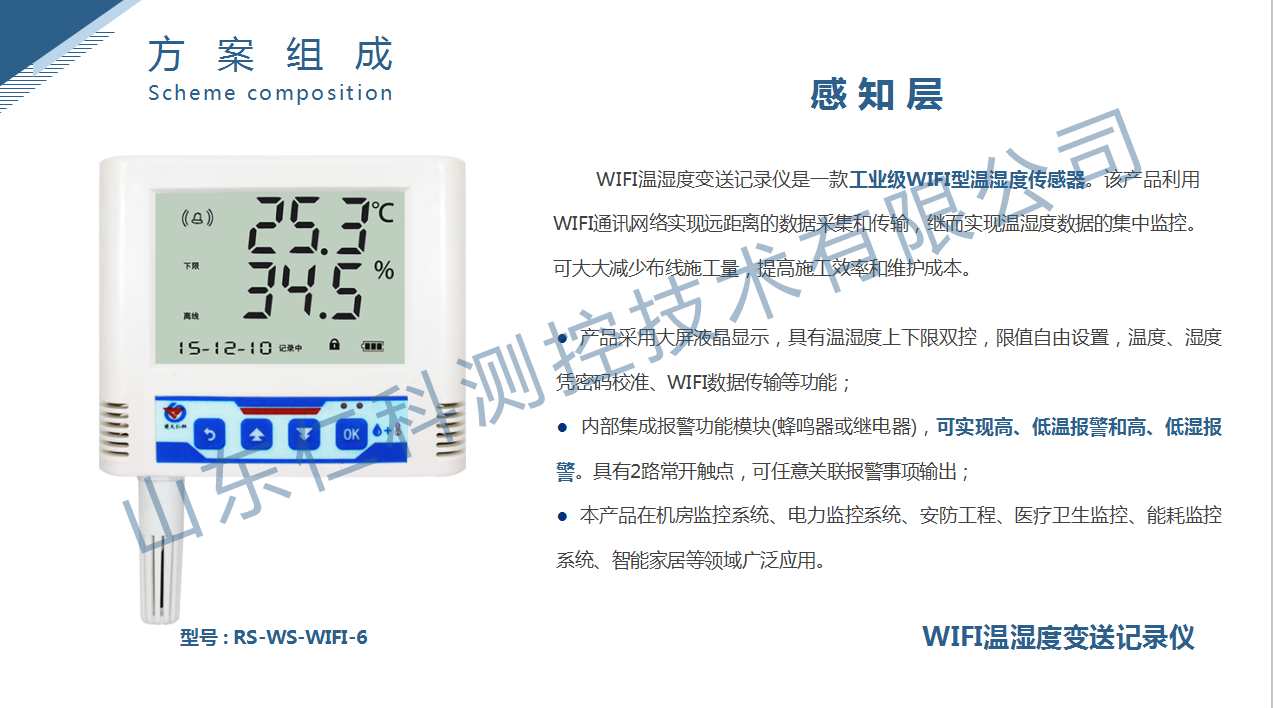 WIFI温湿度监测解决方案